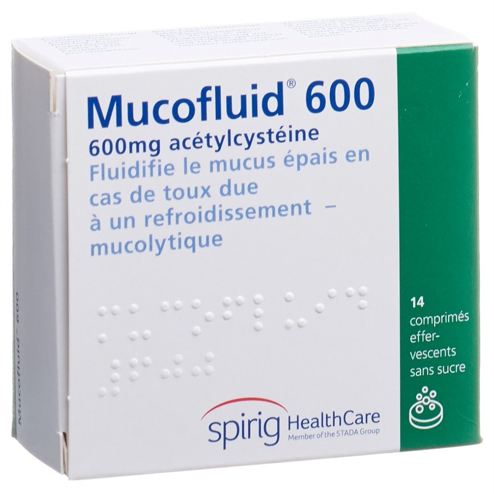 MUCOFLUID Brausetabl 600 mg Ds 14 Stk