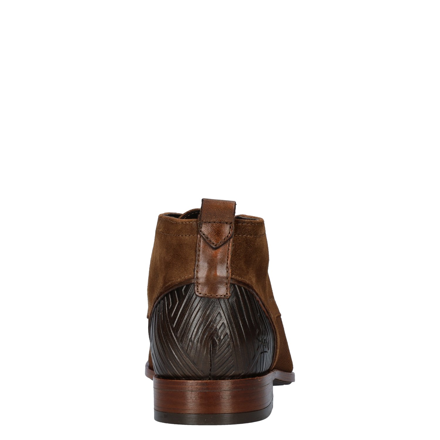 Grand Suede heren hoge nette schoen Rehab Cognac