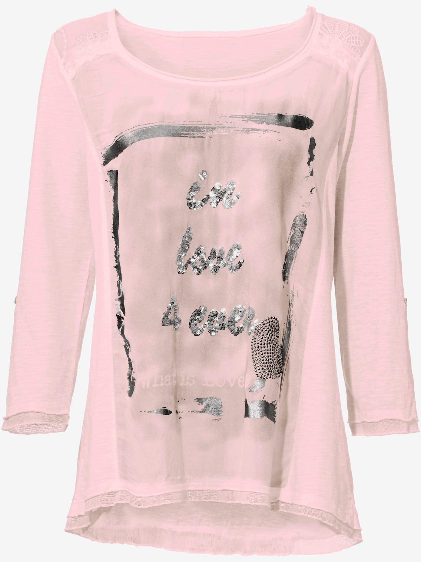 T-shirt imprimé aspect patchwork tendance