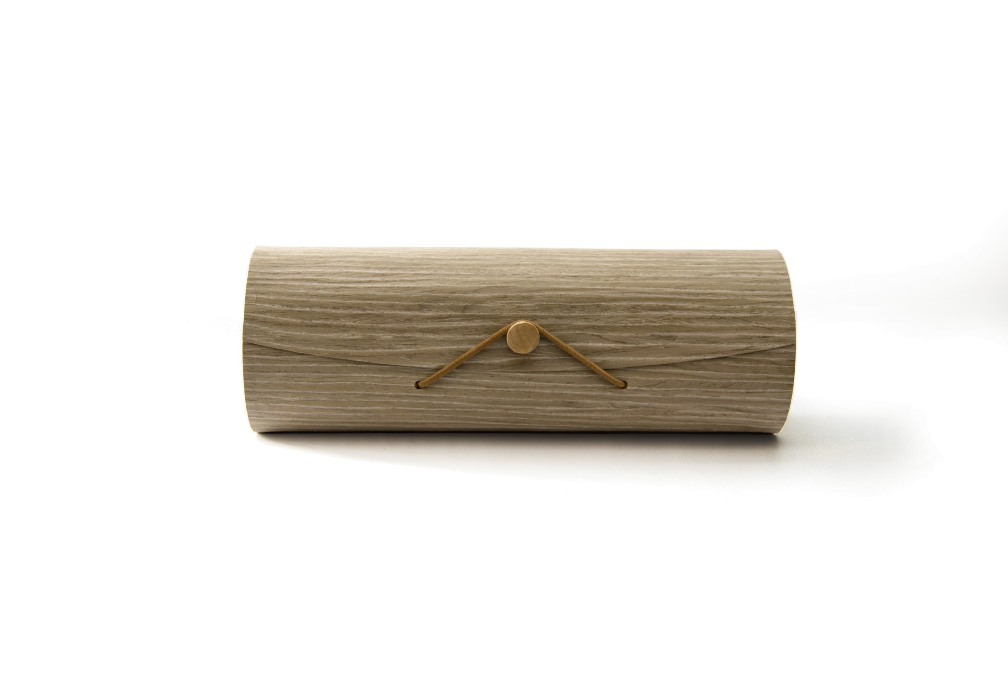Box 'Tapiste' mit Knopfverschluss, dunkles Furnier, T 7 cm, B 25 cm, H 9 cm von fischer's lagerhaus