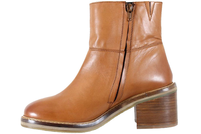 GREEN COMFORT BARCELONA LOW COGNAC STØVLE I SKIND