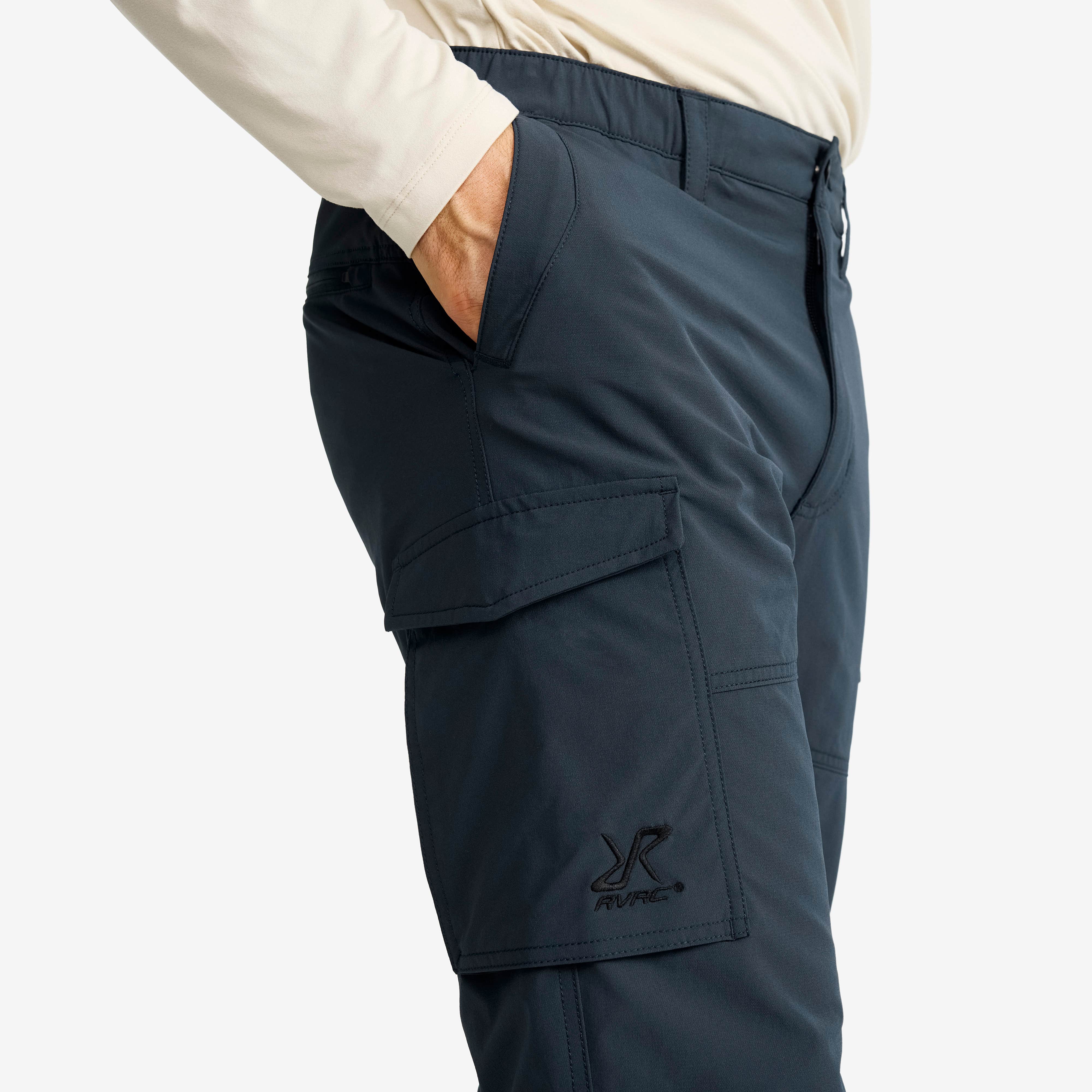 Adventure 3/4 Cargo Stretch Pants Herre Blueberry