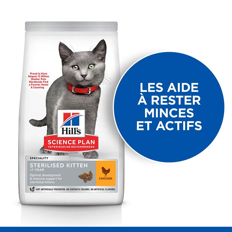 Hill's Science Plan Sterilised Kitten poulet pour chaton