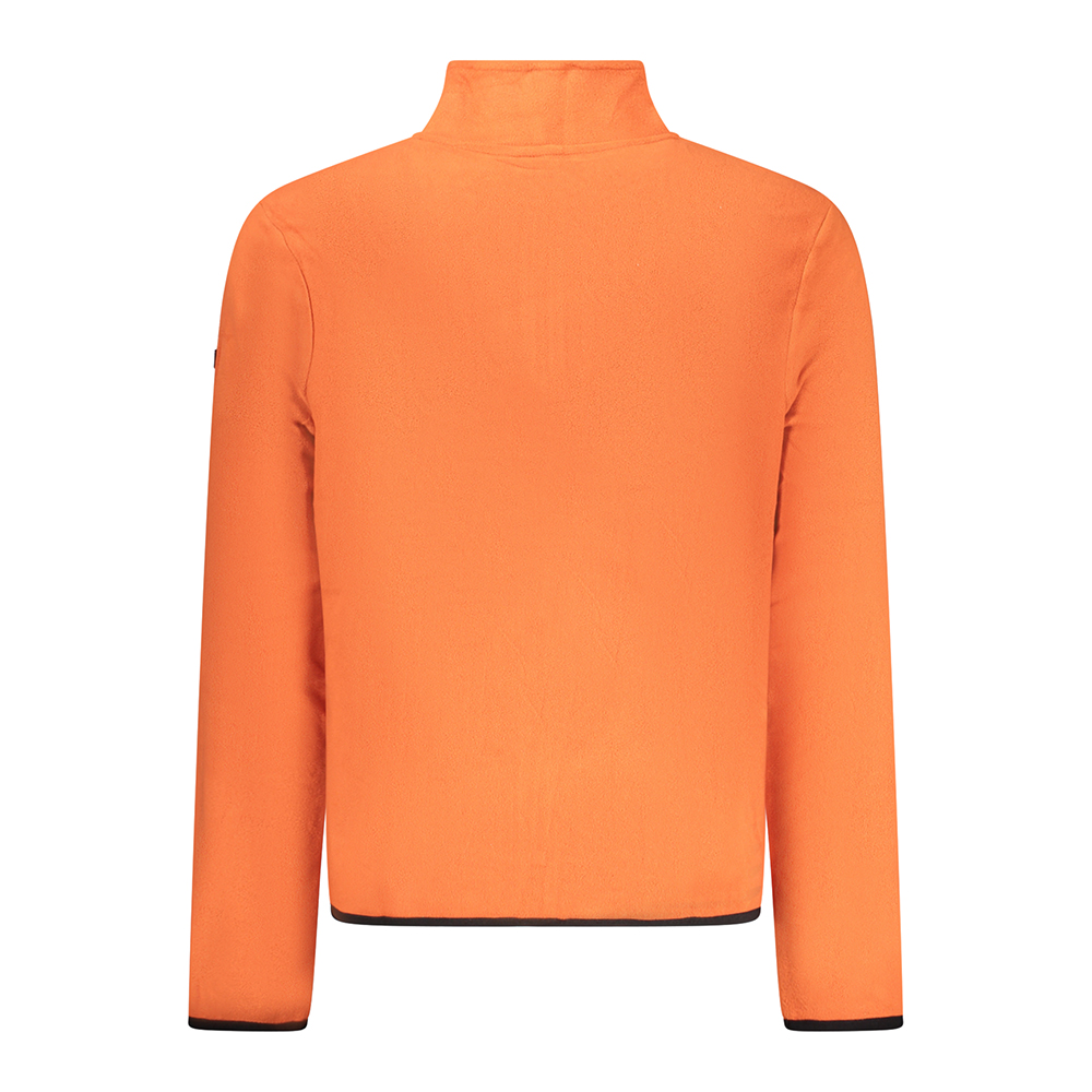 Men's Sports Polo Half Zip Orange