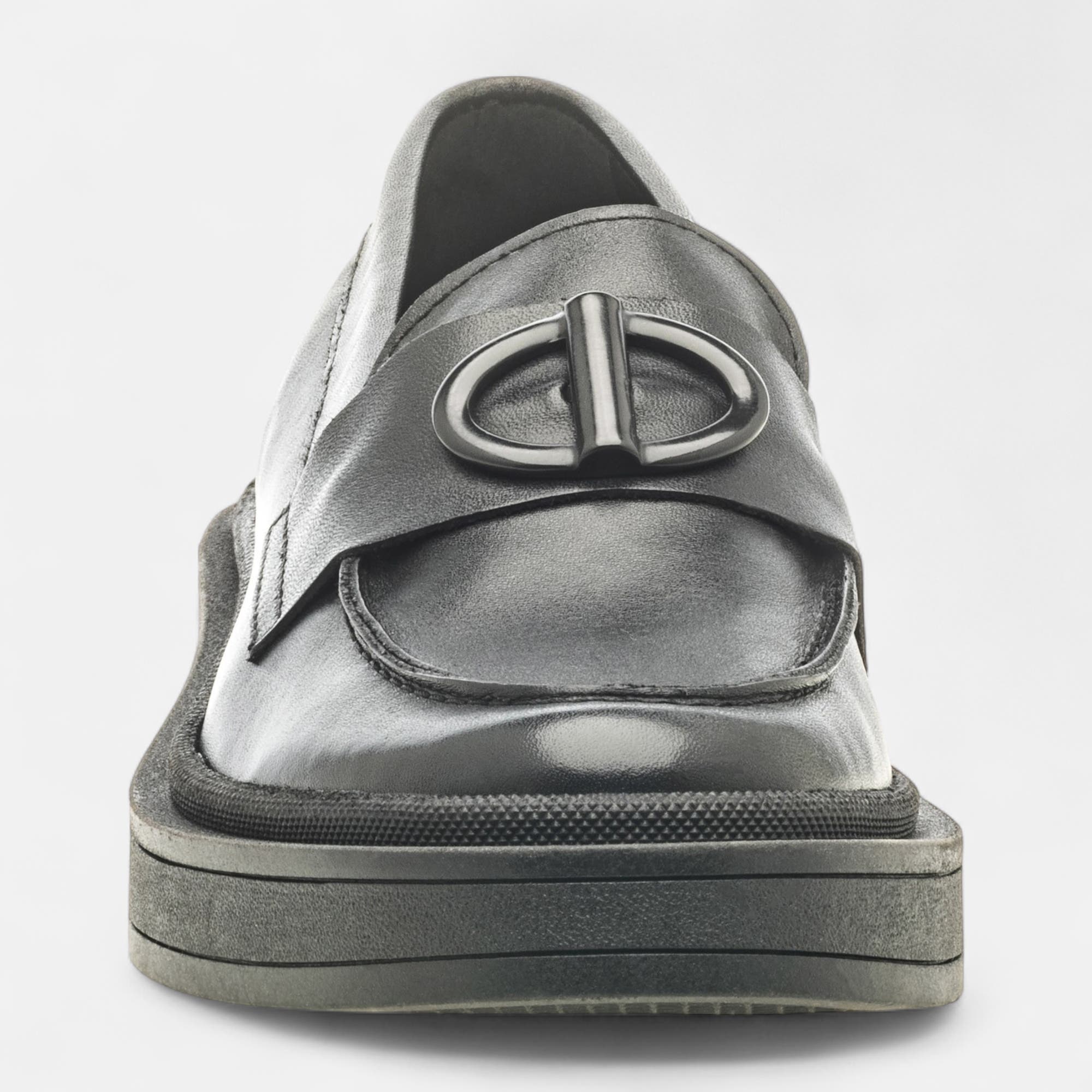 Mocassins Femme en cuir noir