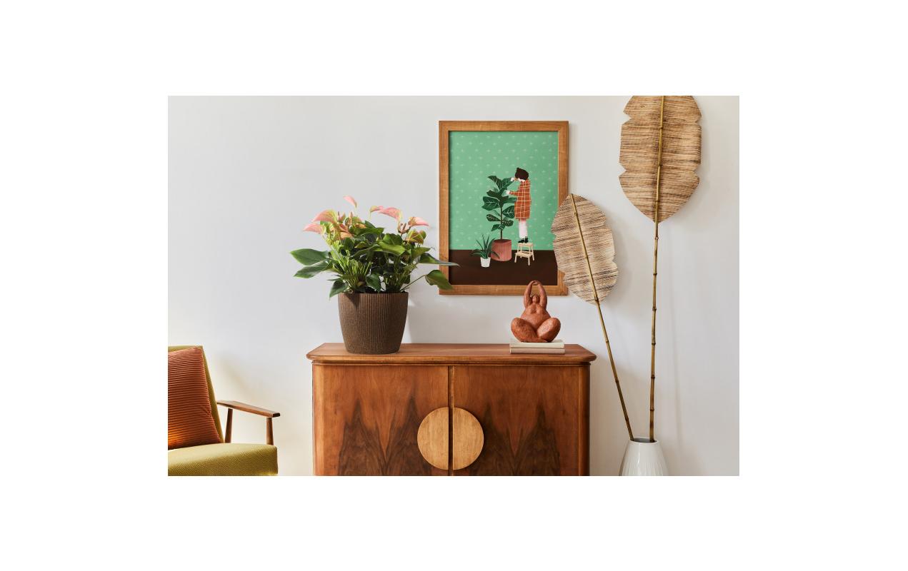 Blumentopf Magnolia Eco, Ø 16 cm, CoffeePflanzentopf