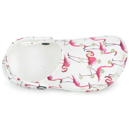 Crocs - CLASSIC POOL PARTY CLOG K - Blanc / Rose
