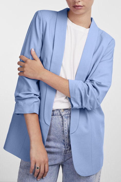 Pieces blauwe dames blazer