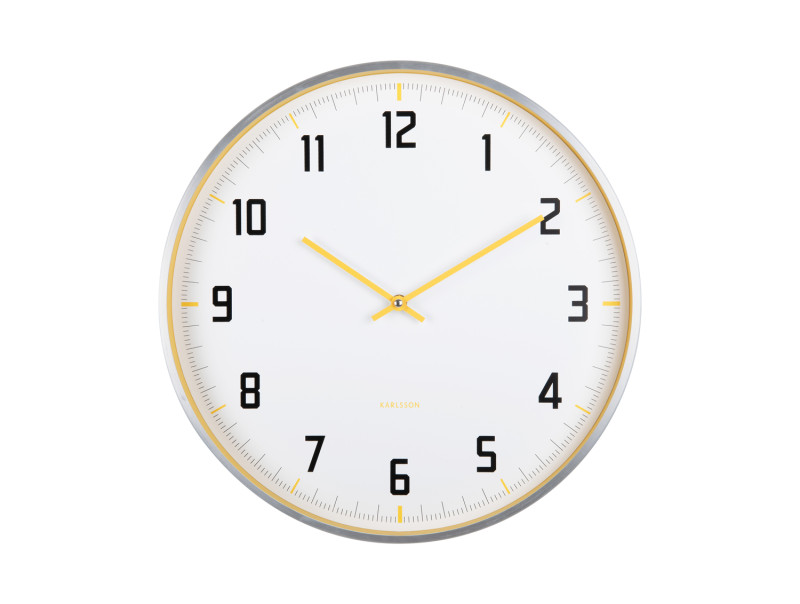 Wall Clock Sporty KA5969BY Bright yellow