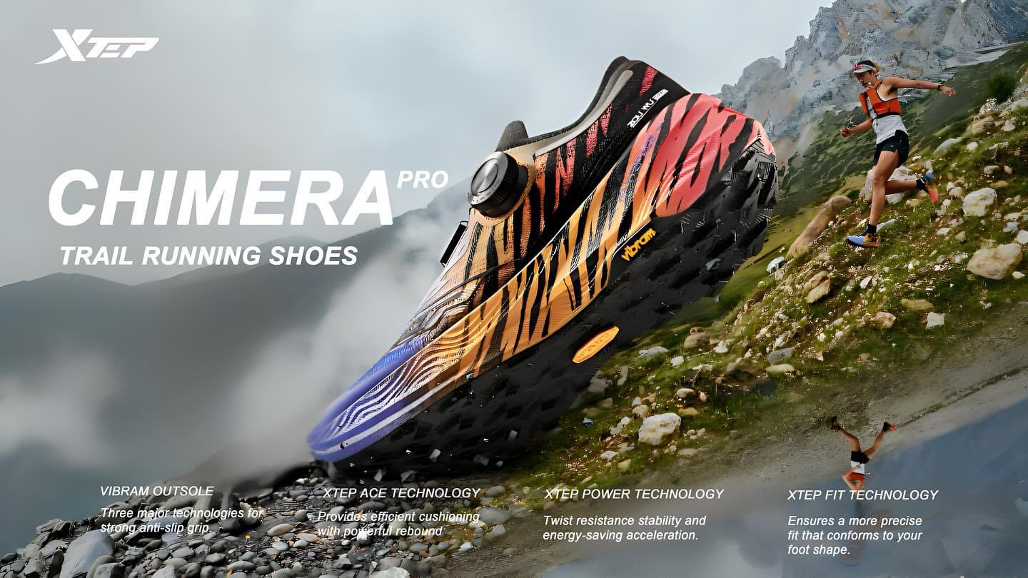 Xtep Chimera Pro Black/Purple/Fluorescent Red