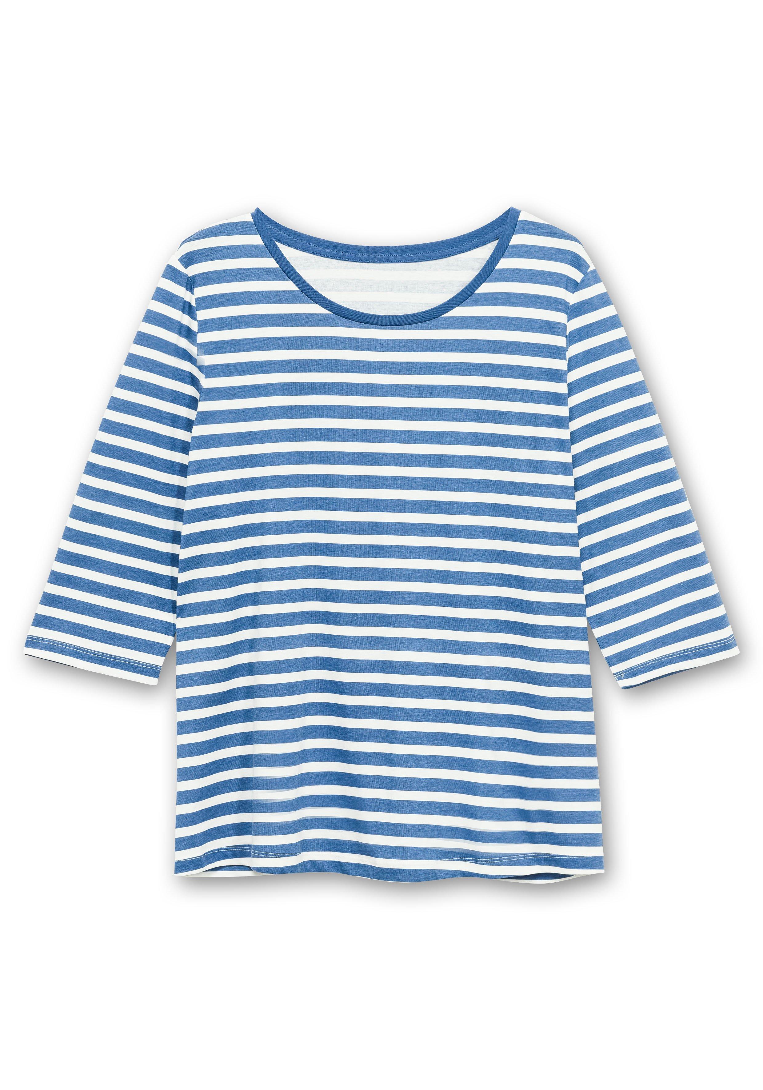 Ringelshirt mit 3/4-Arm, aus reiner Baumwolle