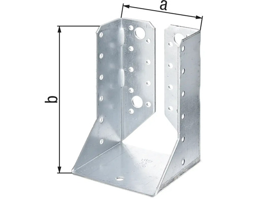 Balkschoen 80 x 120 mm, type B, sendzimir verzinkt, 1 stuk