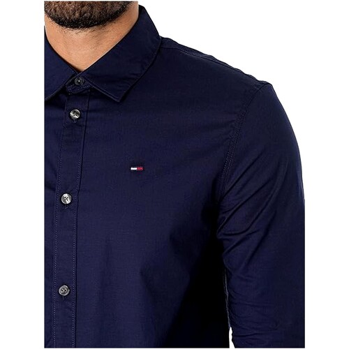 Tommy Jeans - CAMISA CORTE SLIM DM0DM04405 Azul