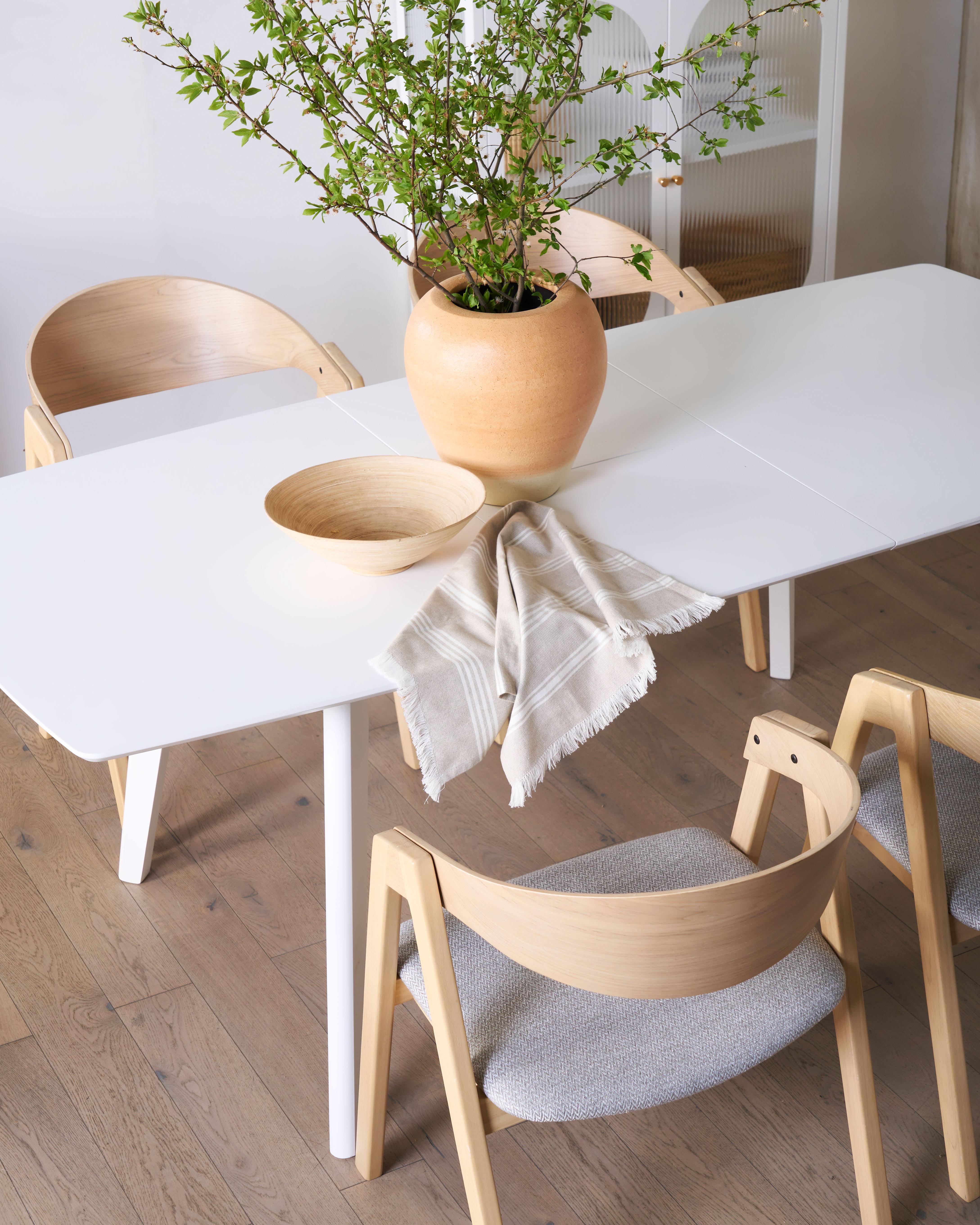 Decoratieve vaas SKIONE Keramiek 34 cm Lichtbruin