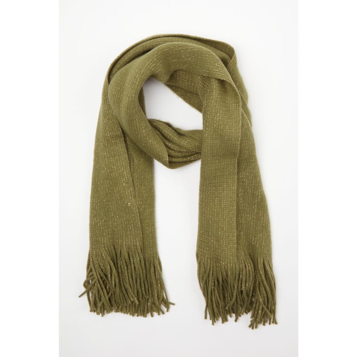 Veritas-Sjaal met lurex en franjes