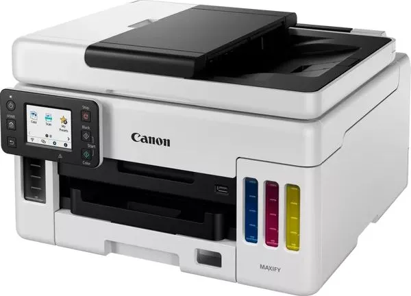 Canon MAXIFY GX6050 - Multifunktionsprinter - farve - blækprinter - kan genopfyldes - Legal (216 x 356 mm)/A4 (210 x 297 mm) (original) - A4/Legal (medie) - op til 24 ipm (udskriver) - 350 ark - LAN, Wi-Fi(n), USB 2.0, USB vært