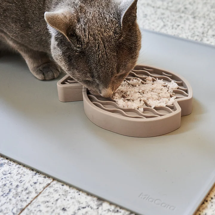MiaCara - Pesce Beschäftigungsspielzeug für Katzen, greige