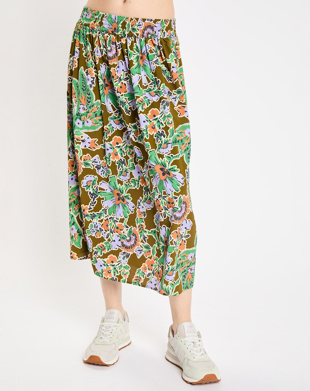 Jodhpur Jupe Rocha print fleurs multicolore