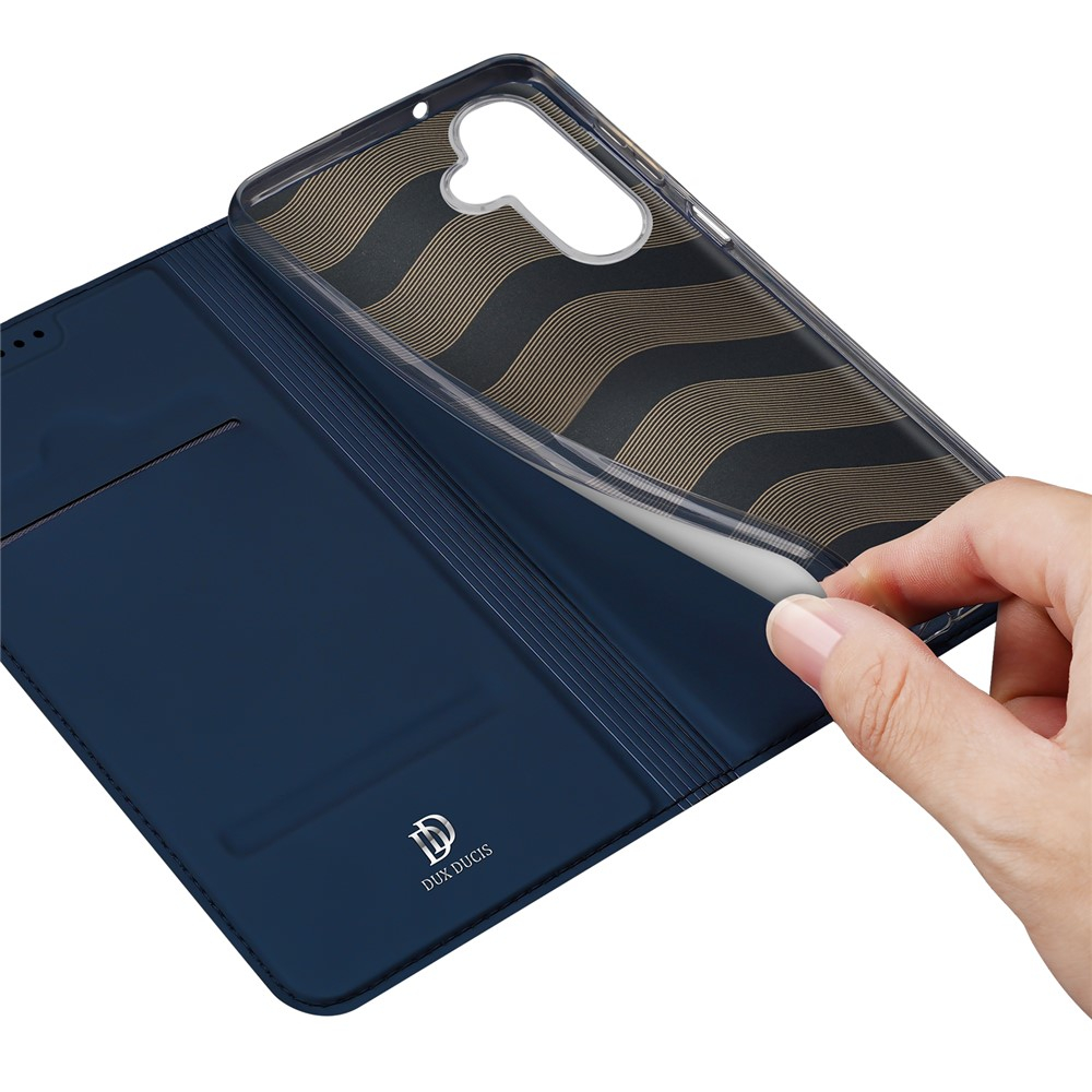 Samsung Galaxy A17 Flip Wallet Cover Leder Tasche - Blau