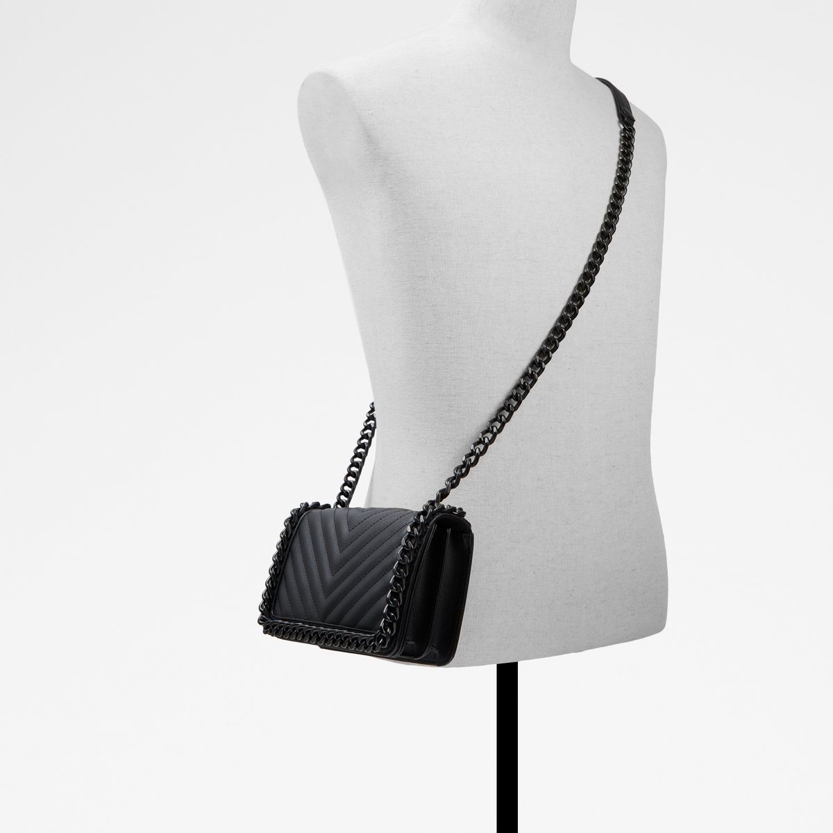 Minigreenwald Black Synthetic Smooth Women Crossbody Bags