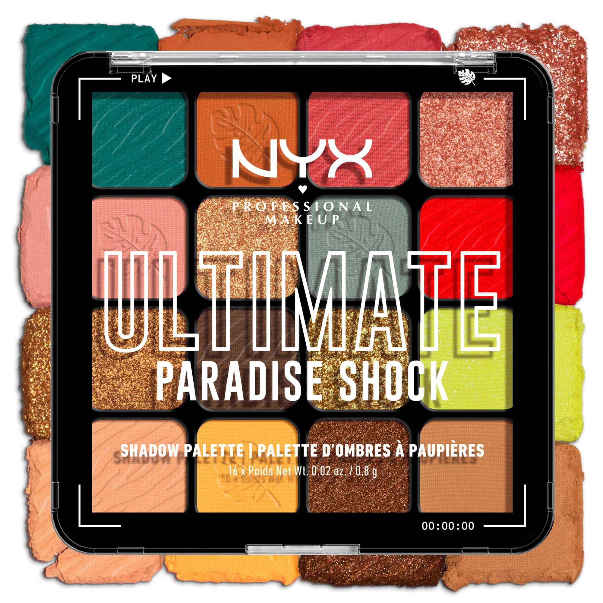 Palette 16 fards à paupières Ultimate Paradise Shock / 108g