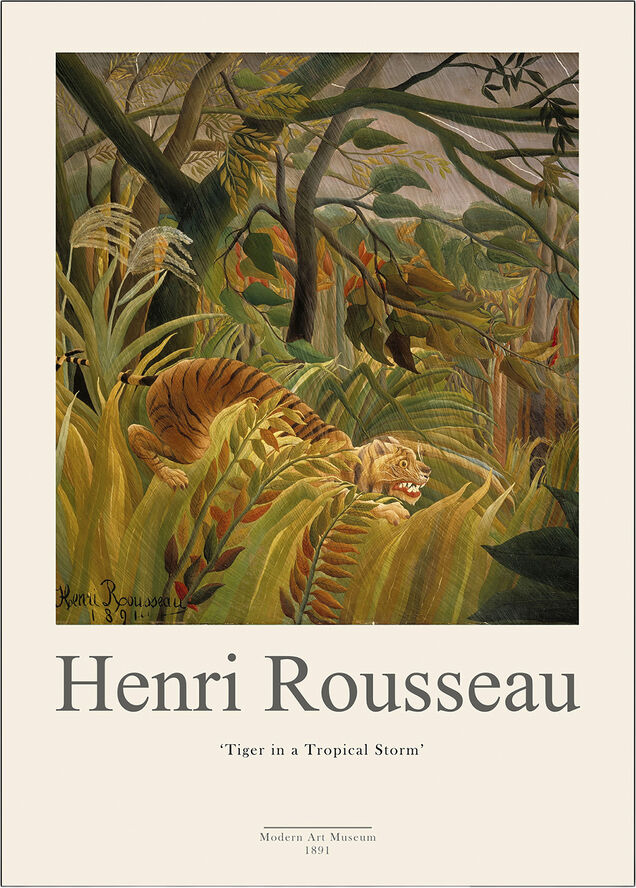 Poster & Frame Henri Rousseau 3 Flerfarvet