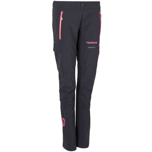 Pantalon ski de randonnée TERNUA DYNAMIC PANT W BLACK/FLUO PINK