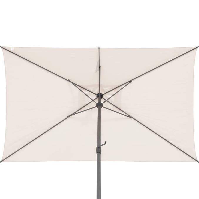 Parasol droit rectangulaire inclinable LOOMPA Blé