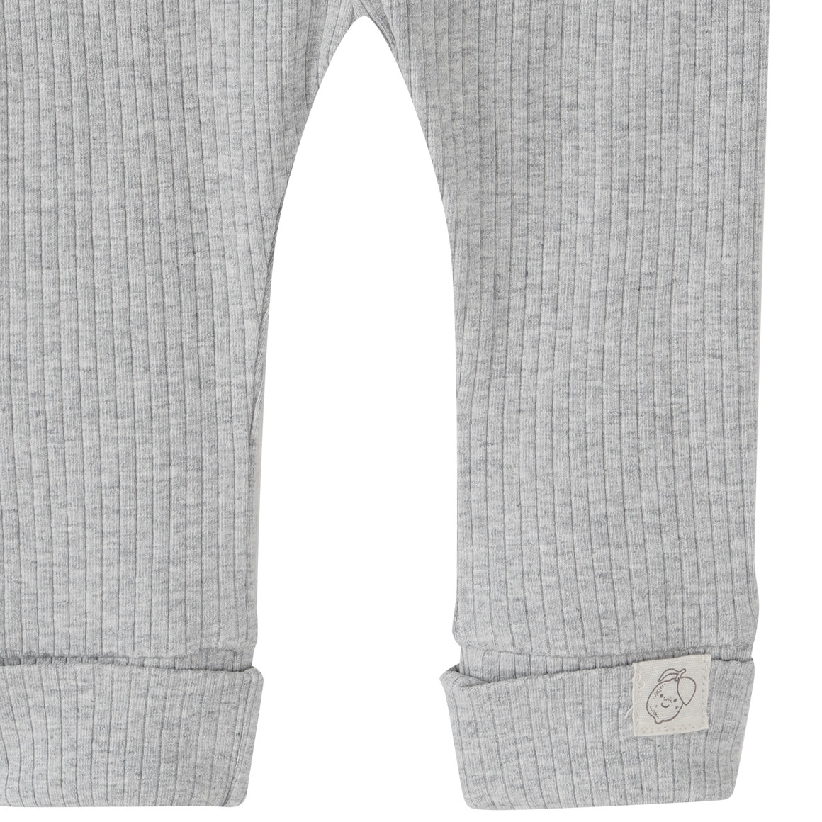 Topomini Pure Collection Newborn Leggings mit Rippstruktur hellgrau