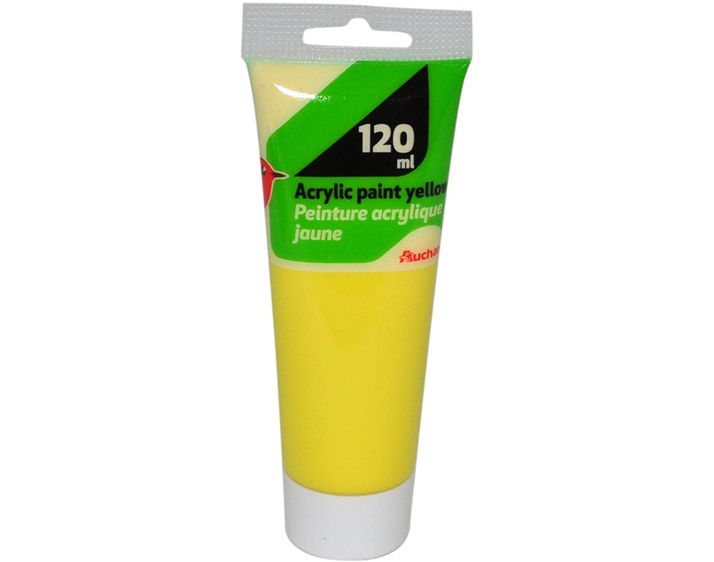 TINTA ACRÍLICA AUCHAN AMARELO 120ML