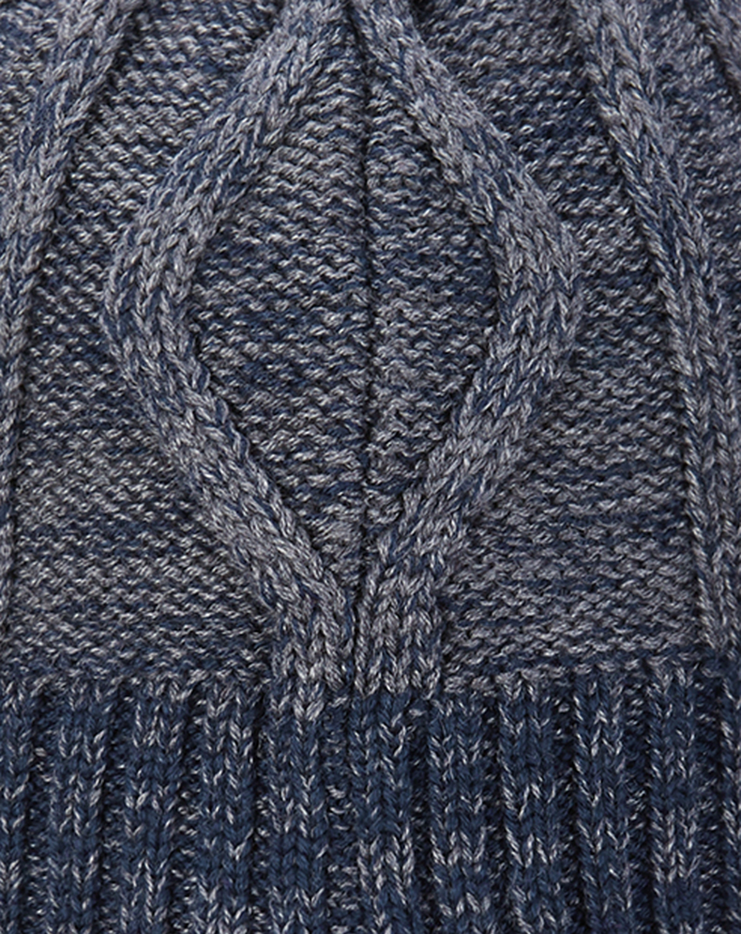 Strick-Mütze OALJAKKA mit Wolle in navy
