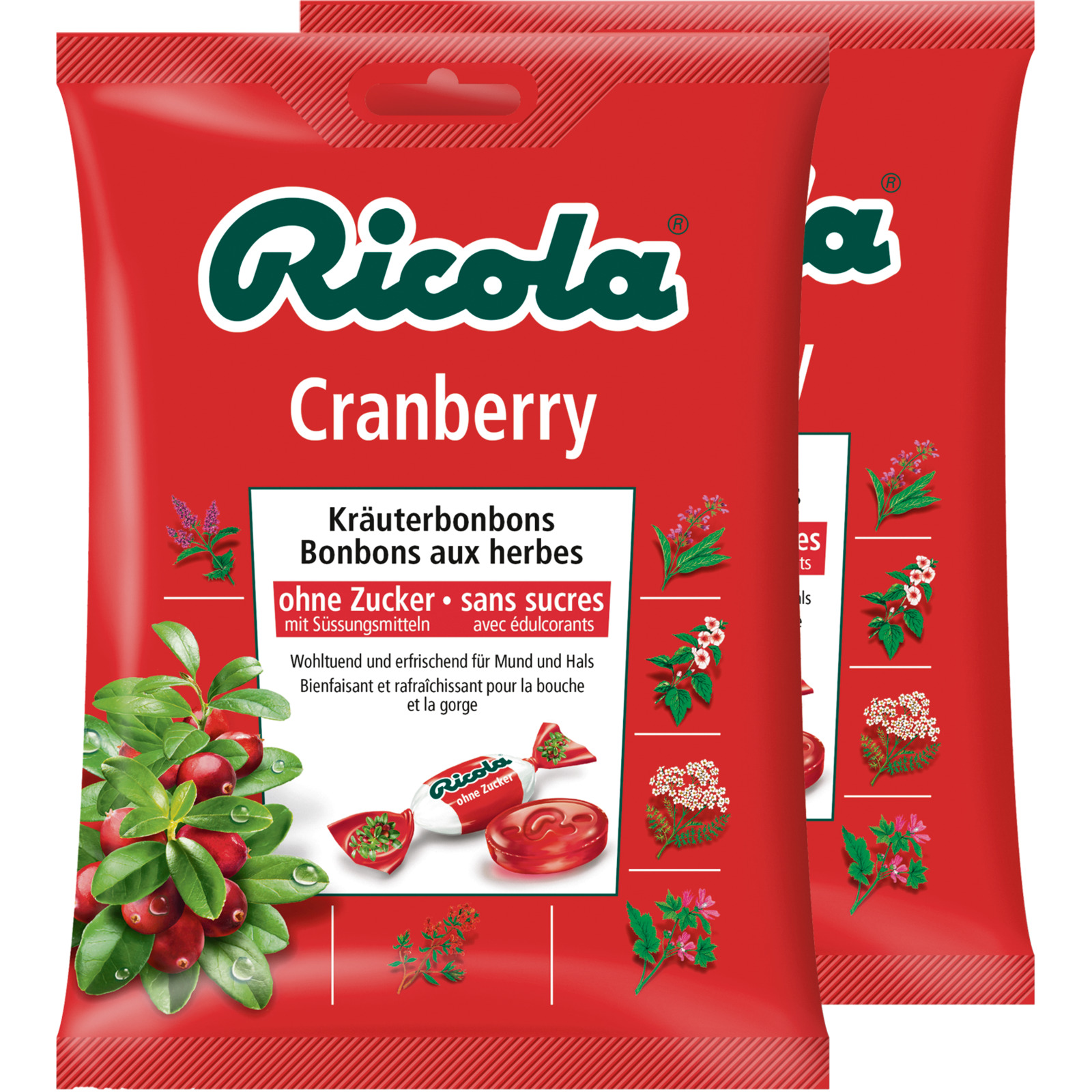 Ricola O.Z. Cranberry 2x125g