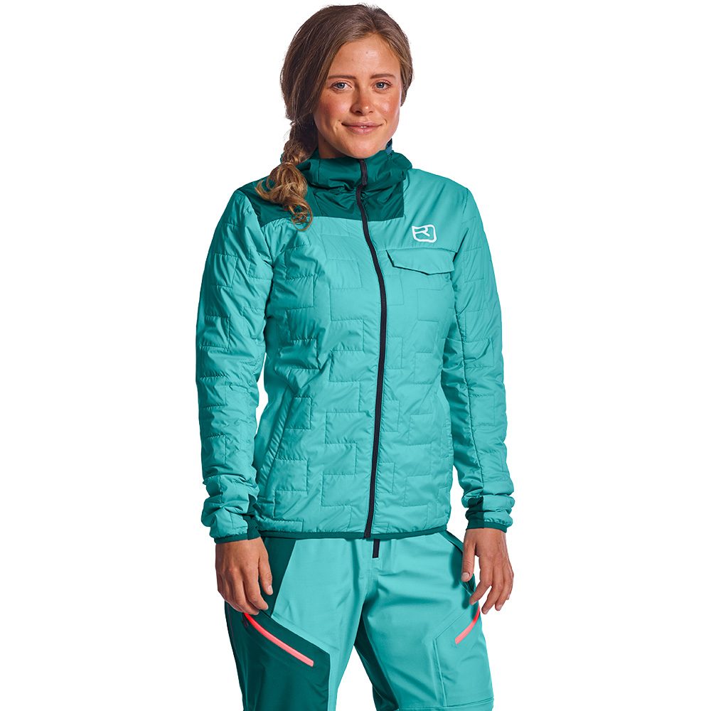 ORTOVOX Swisswool Piz Badus Isolationsjacke Damen ice waterfall