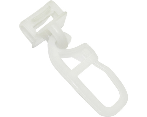 Maxi klikglijders met plooihaken voor 6 mm rails, wit, 20 stuks.