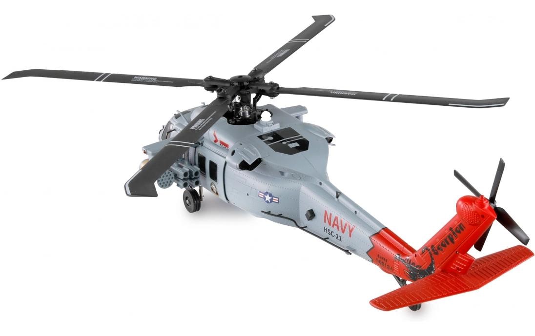 Helikopter UH60 Black Hawk Navy 6-Kanal, RTF<br>Pitchgesteuerter Sikorsky UH60 Transporthubschrauber