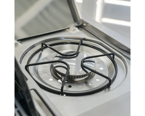 Nexgrill 4B Evolution gasgrill, zwart, 4 branders, 3,23 kW, grilloppervlak 44x64 cm + zijbrander, inclusief rooster, dekselthermometer, vetopvangbak, kookgereihouder, zijtafel, warmhoudrek