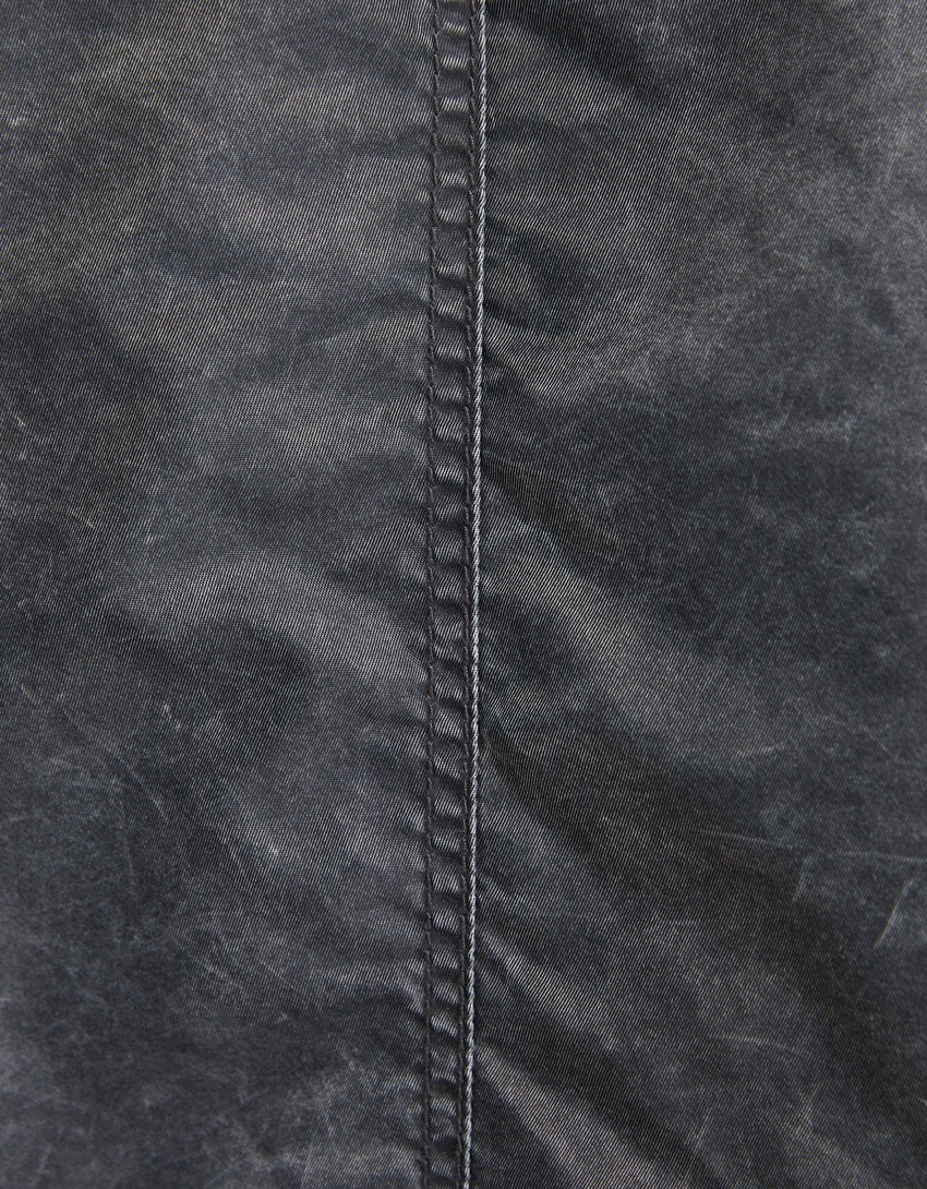 Jaqueta bomber de nylon desbotada
