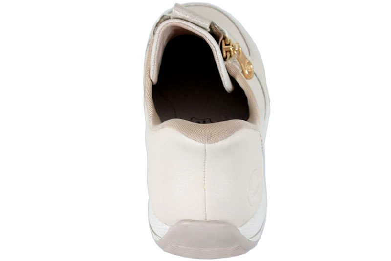RIEKER SKO I BEIGE GLAT SKIND