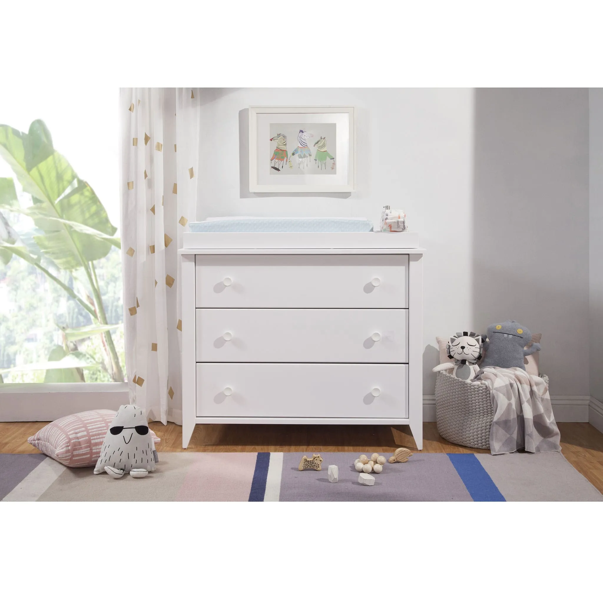 Babyletto Meuble à Langer 3 Tiroirs Sprout - Blanc