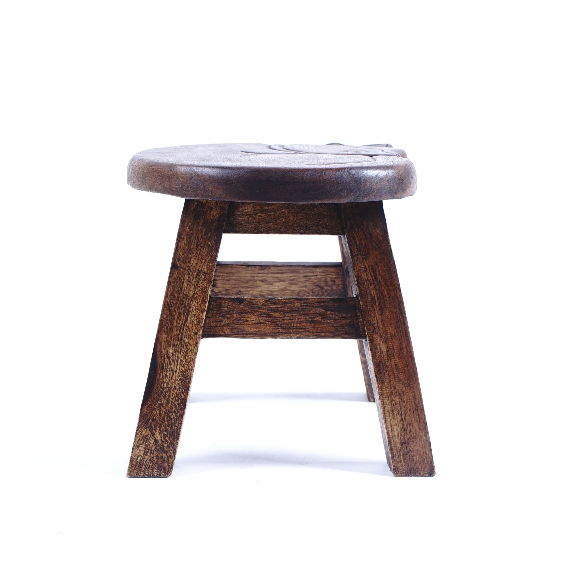 Hocker 'Katze', natur, H 25 cm, Ø 25 cm von fischer's lagerhaus