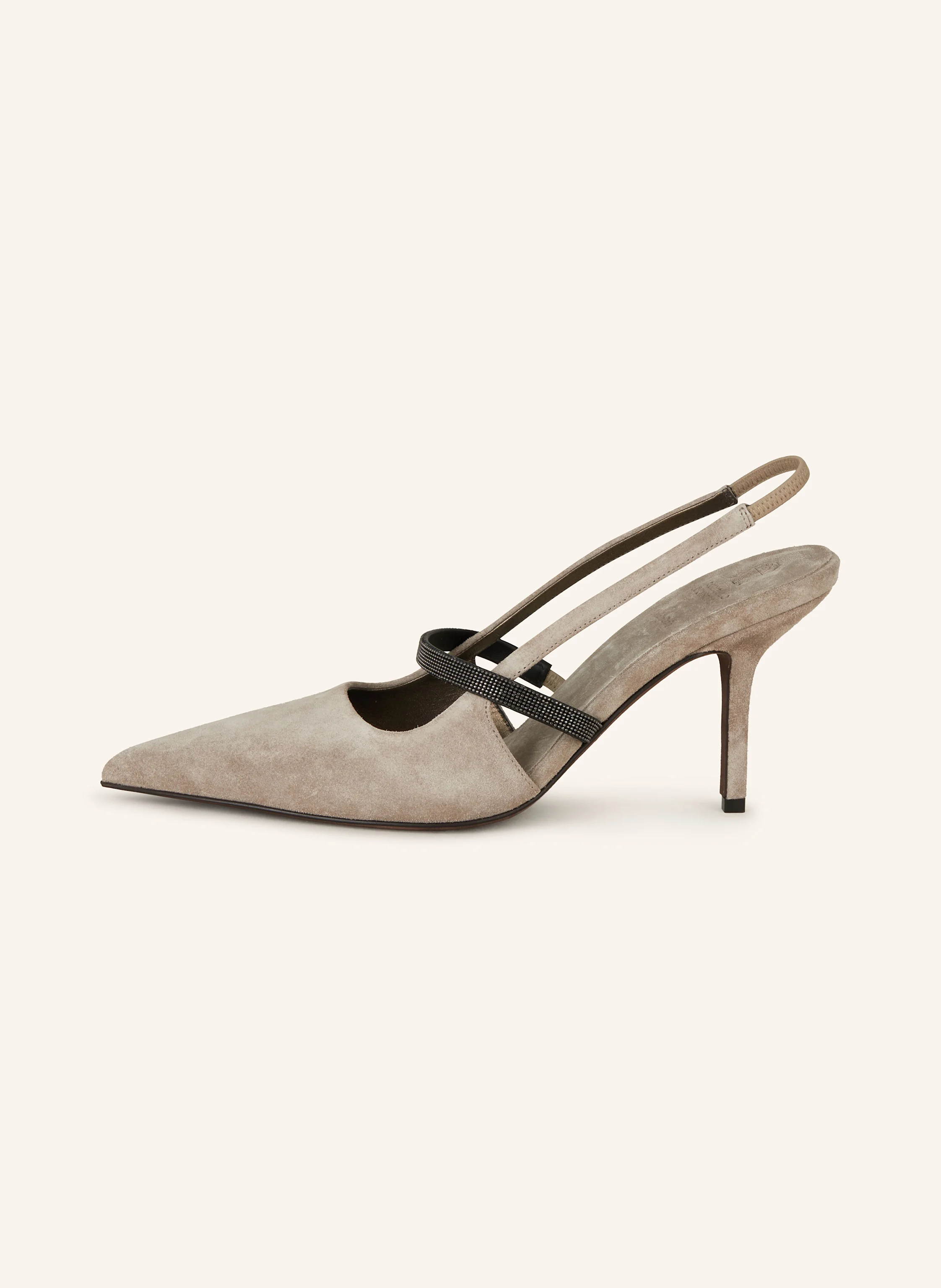 BRUNELLO CUCINELLI Slingpumps mit Schmucksteinen