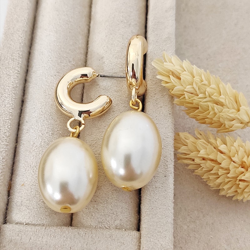 Boucles d'oreilles - Laiton plaqué or