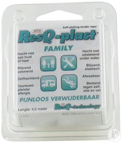 ResQ-Plast Family Plâtre Adhésif 4,5m x 50mm Blanc 1 Pièce