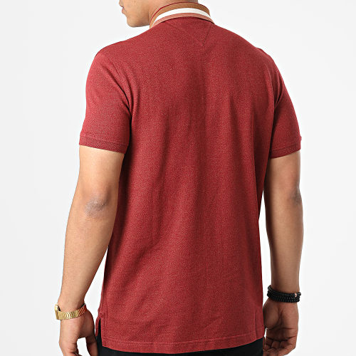 Polo Manches Courtes Collar Logo 5736 Bordeaux