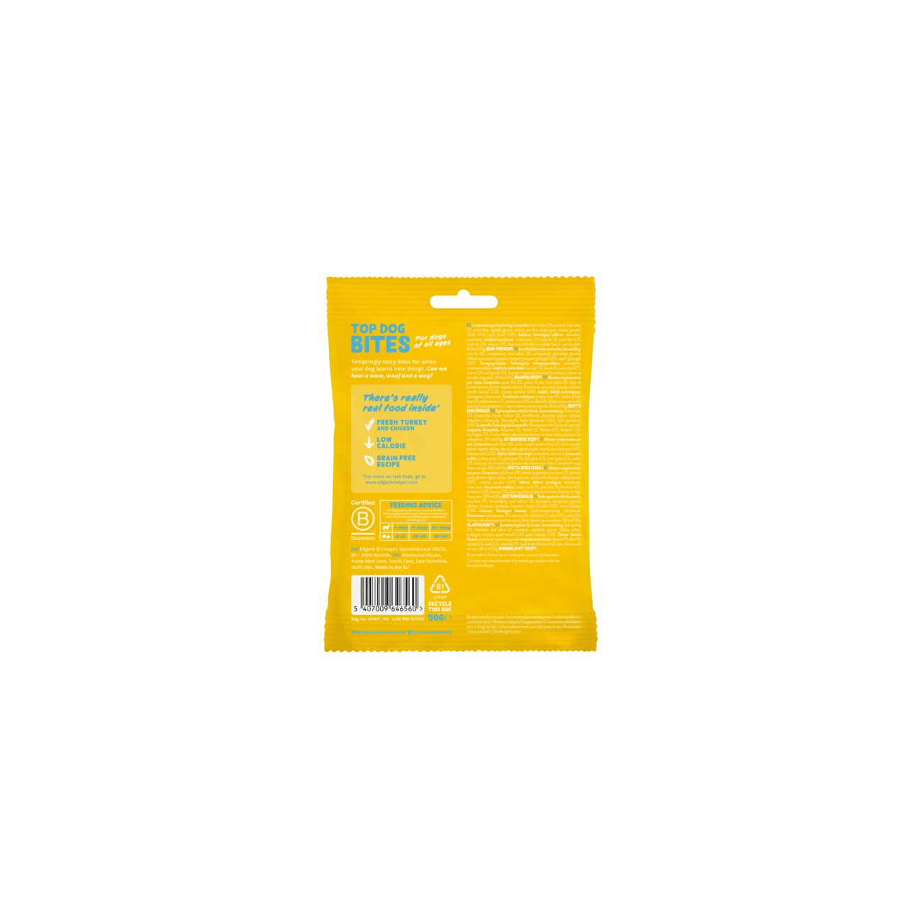 Edgard & Cooper Bites Truthahn und Huhn 50 g