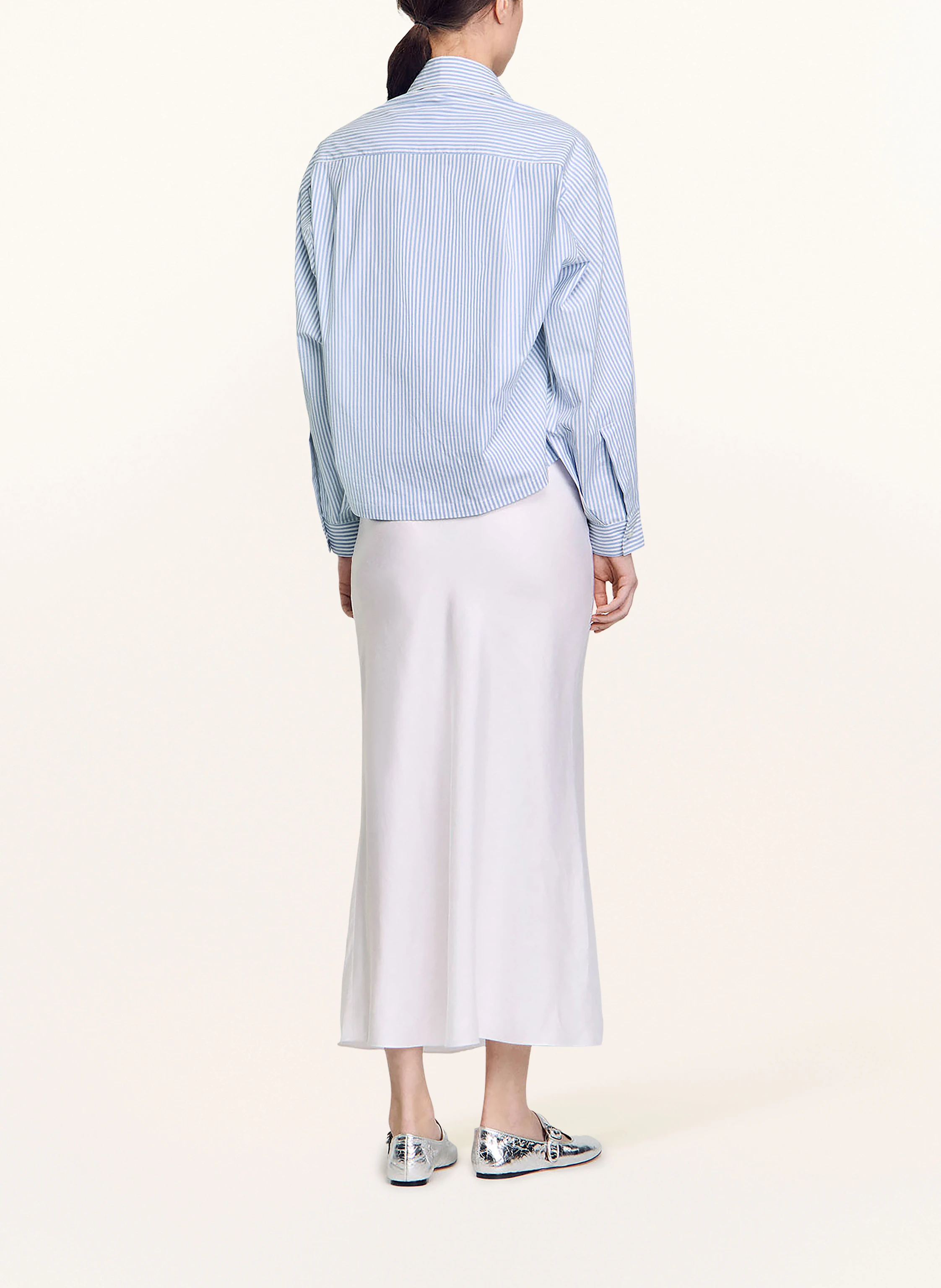 SANDRO Hemdbluse mit Schmucksteinen
