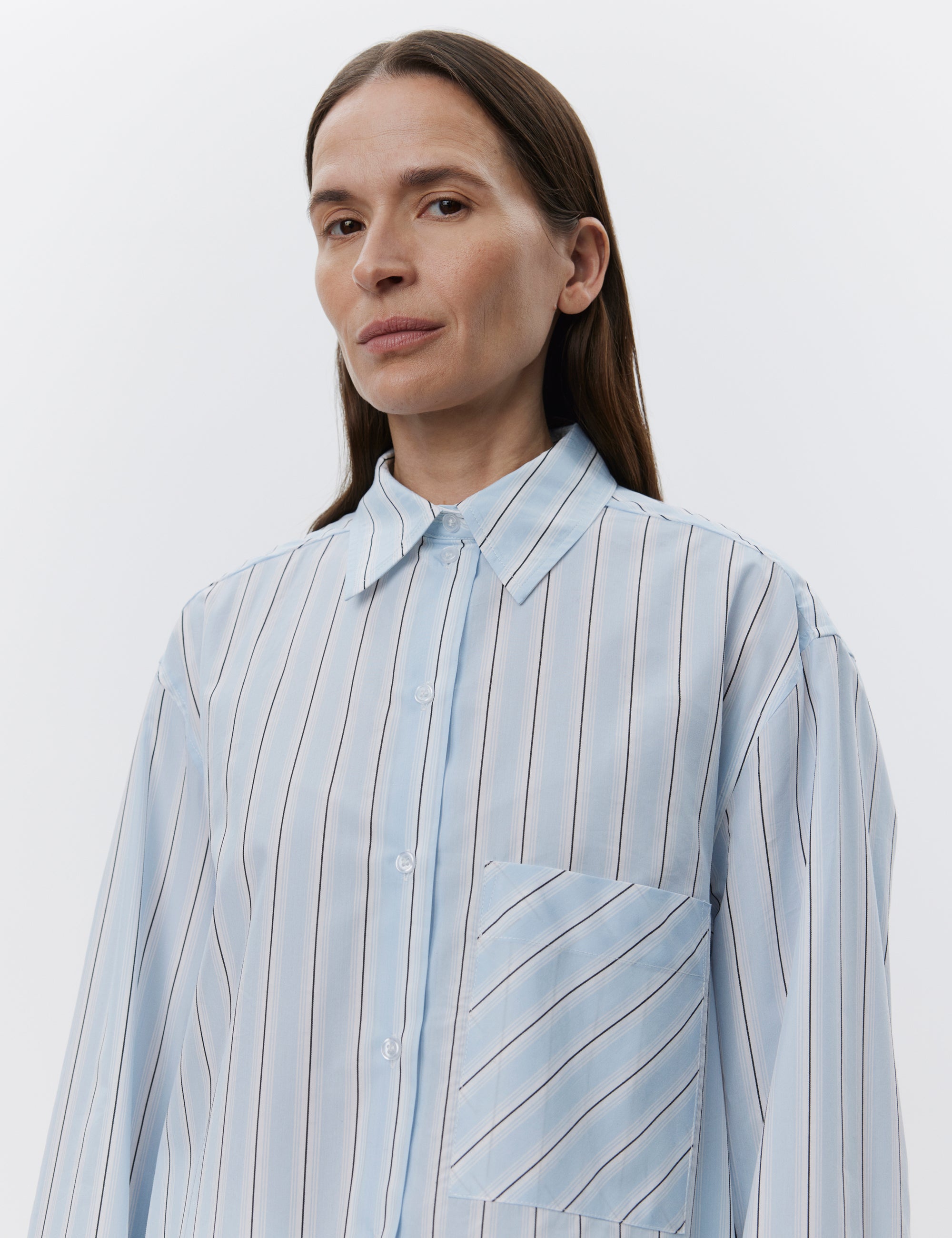 DAY Birger et Mikkelsen  Mac Stripe skjorte - lyseblå