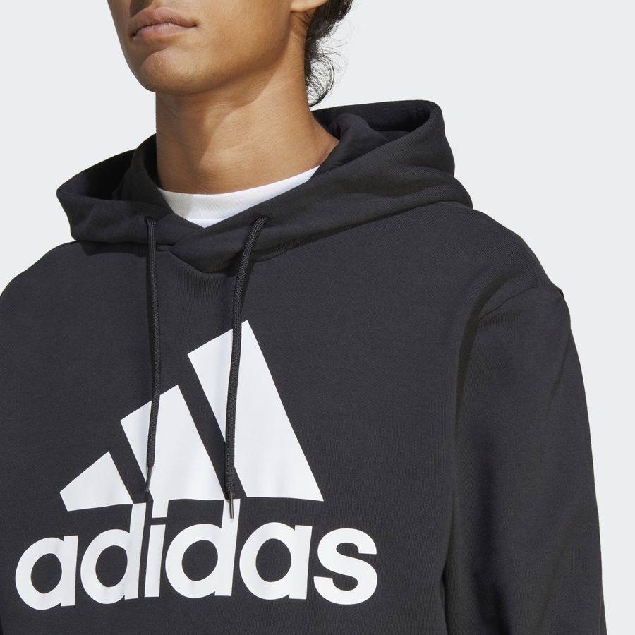 adidas Sweat à Capuche Essentials French Terry Big Logo - Noir/Blanc