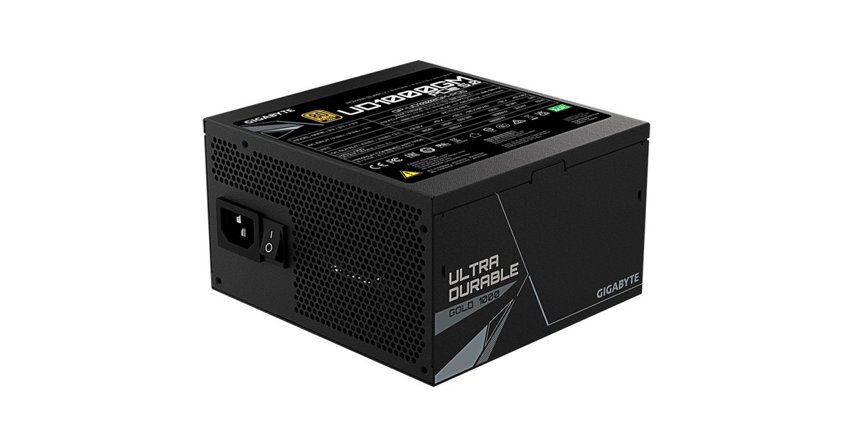 GIGABYTEGP-UD1000GM PG5 rev.2.0 modulaire 1000 watt voeding   (Zwart, 4x PCIe)