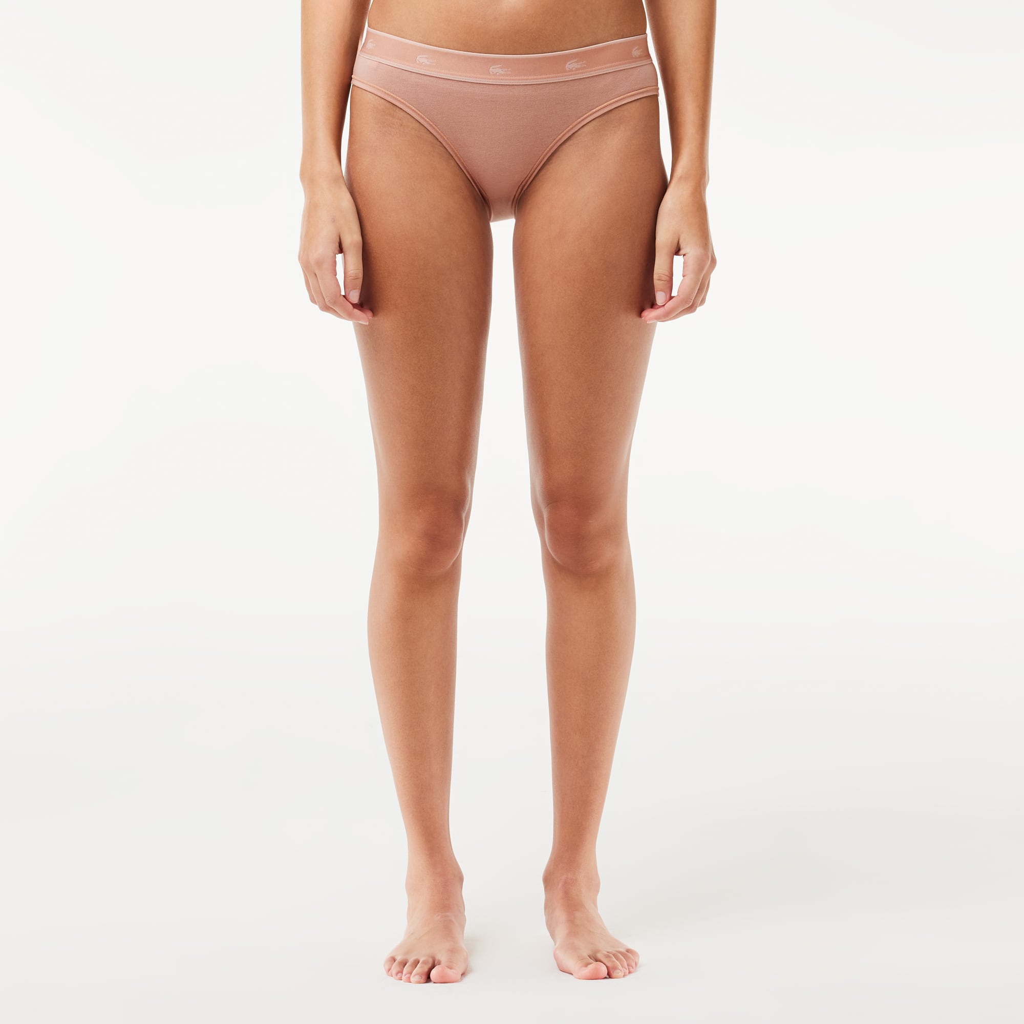 Culotte en coton stretch Culottes & bas - Rose - Lacoste - Femme